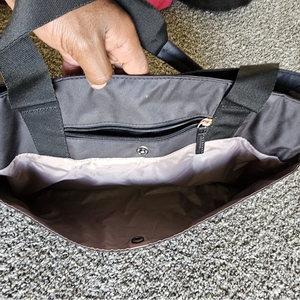 JuJuBe Black Nylon Tote Bag with Shoulder Straps